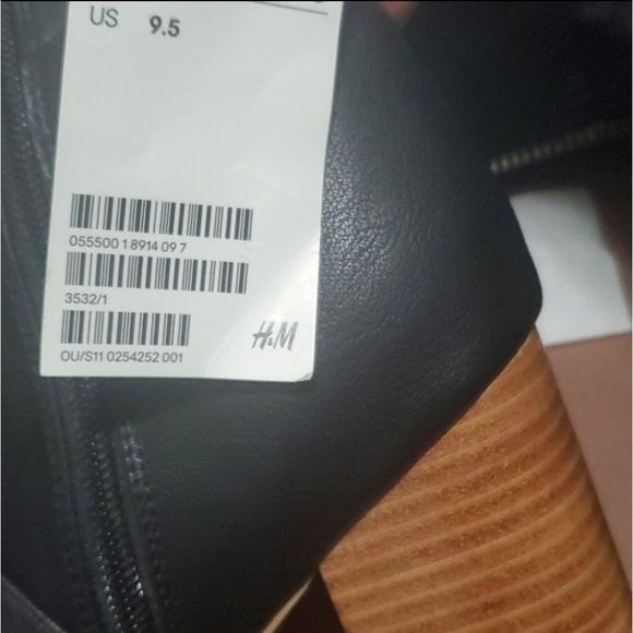 *NWT*H&M Black Knee high boots size:9.5 - Picture 6 of 6